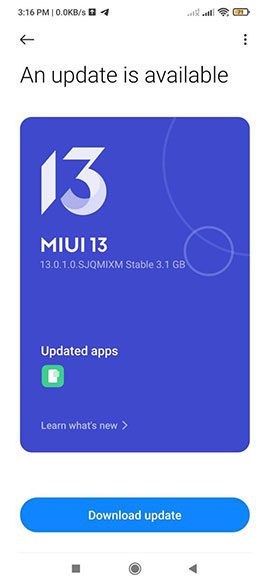 Выпущено глобальное обновление MIUI 13 для Redmi 9T